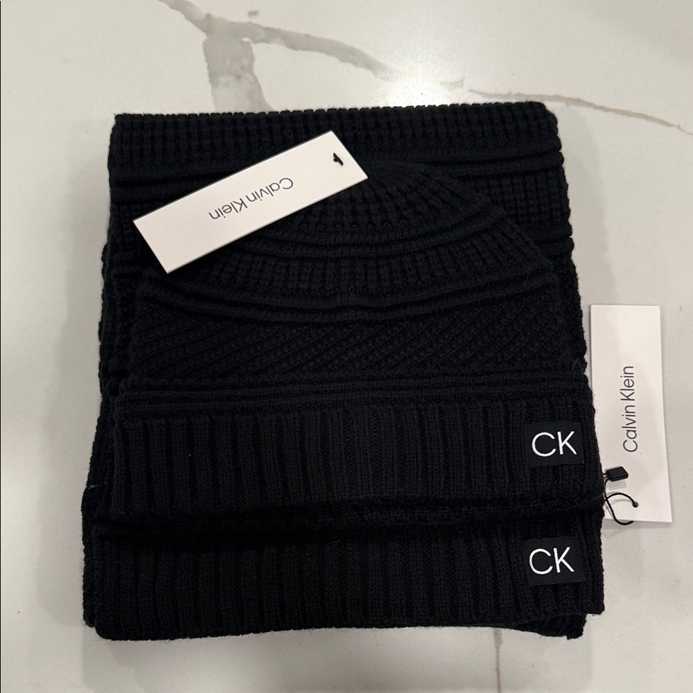 Calvin Klein Classic Black Knit Set